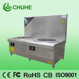 Cuisinière à soupe à induction à double brûleur pour restaurant commercial fournisseur