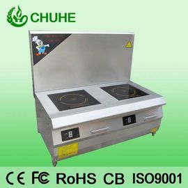Cuisinière à soupe à induction à double brûleur pour restaurant commercial fournisseur