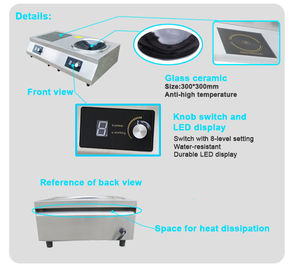 Une cuisinière à induction double de 5 kW fournisseur