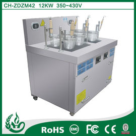 Cuisinière à pâtes à induction 380V + 15KW panier à pâtes fournisseur