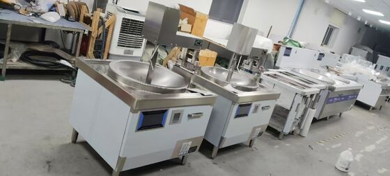 Usines de transformation alimentaire Wok de cuisson à la poêle planétaire électromagnétique multi-griffes Consommation d'énergie 5-50 KW Conçu pour le sauté industriel fournisseur